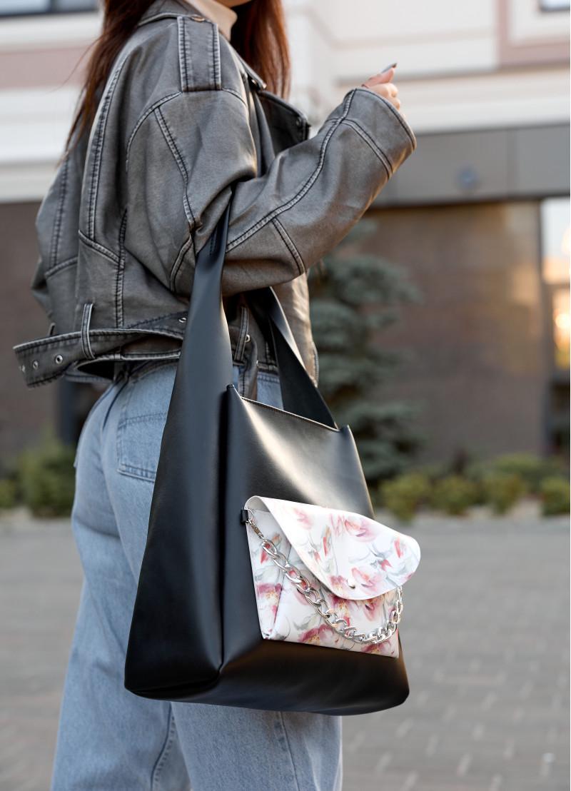 Жіноча сумка Sambag HOBO BLISS Чорний (53453713) - фото 5 Жіноча сумка Sambag HOBO BLISS Чорний (53453713) - фото 5