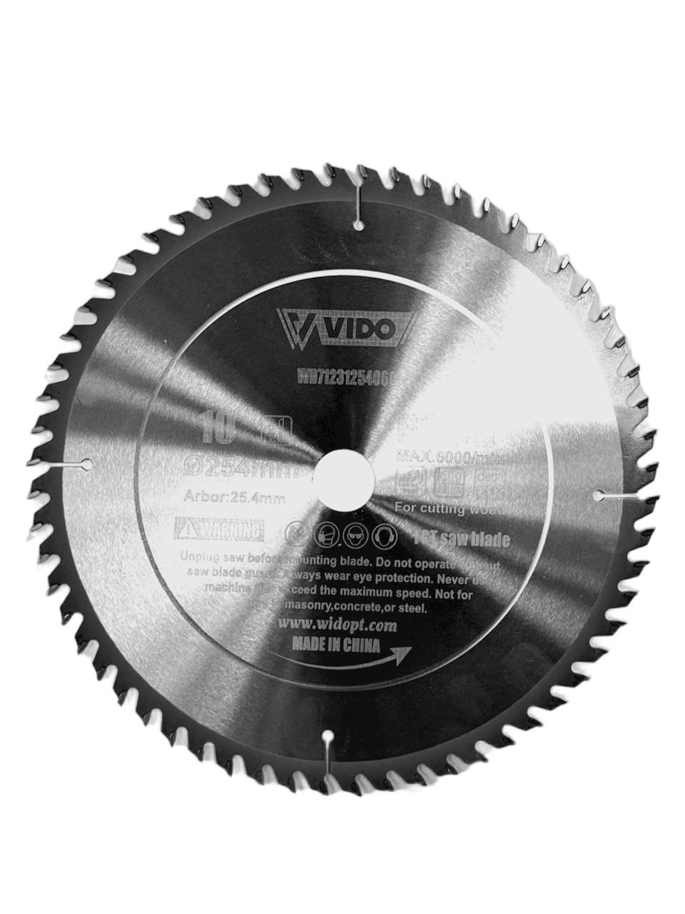 Диск пильный по дереву Vido WD71231254060 254х25.4 мм *60Т (27563476)