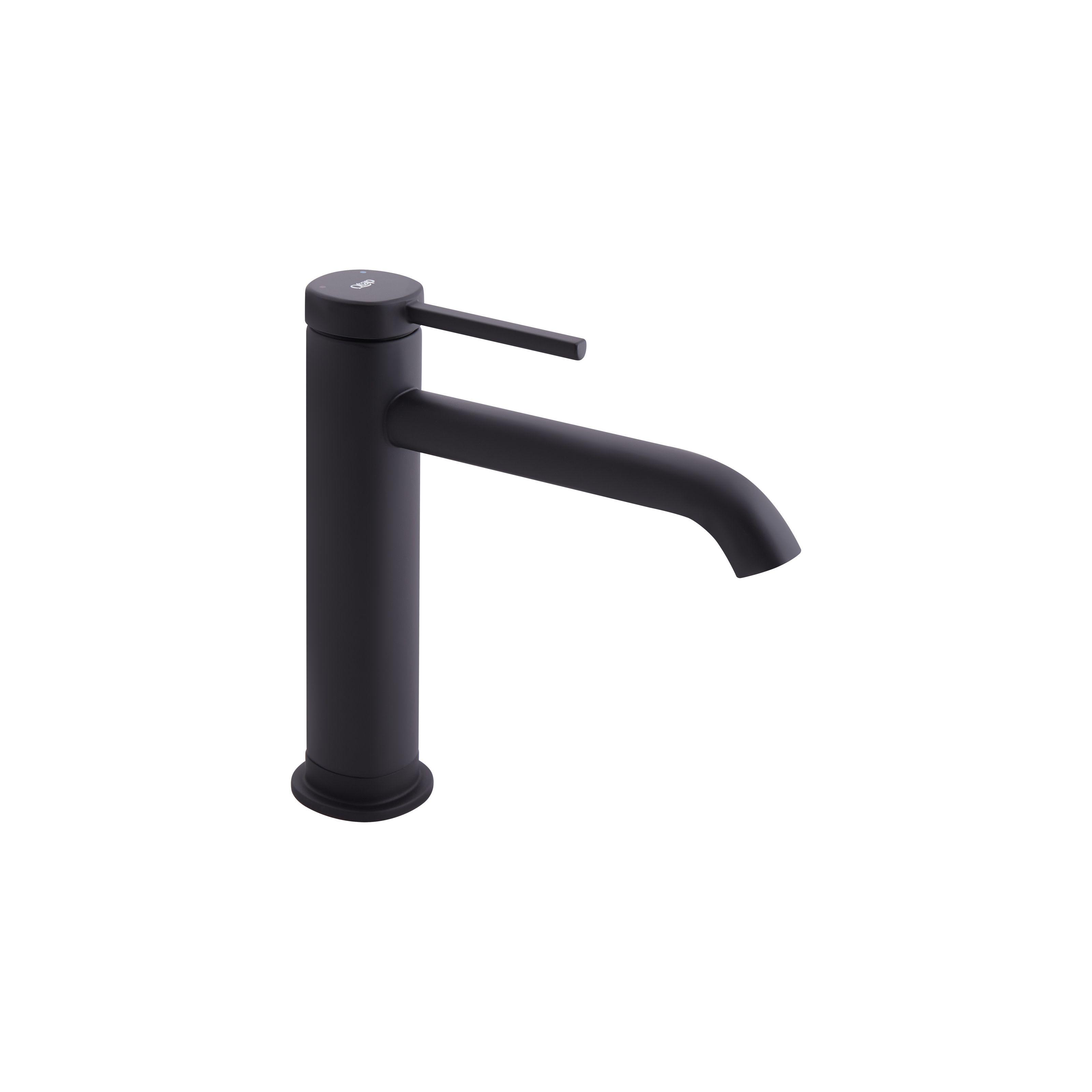 Смеситель для умывальника Q-tap Robin QTROB1060M102B однорычажный Черный (131493)