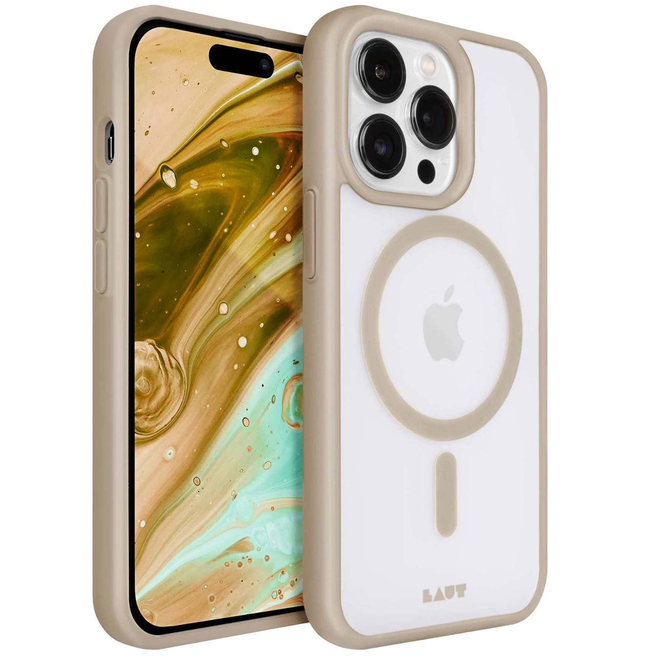 Чехол LAUT HUEX PROTECT with MagSafe IMPKT Cell Technology for iPhone 14 Pro Max, Sand (L_IP22D_HPT_BR)