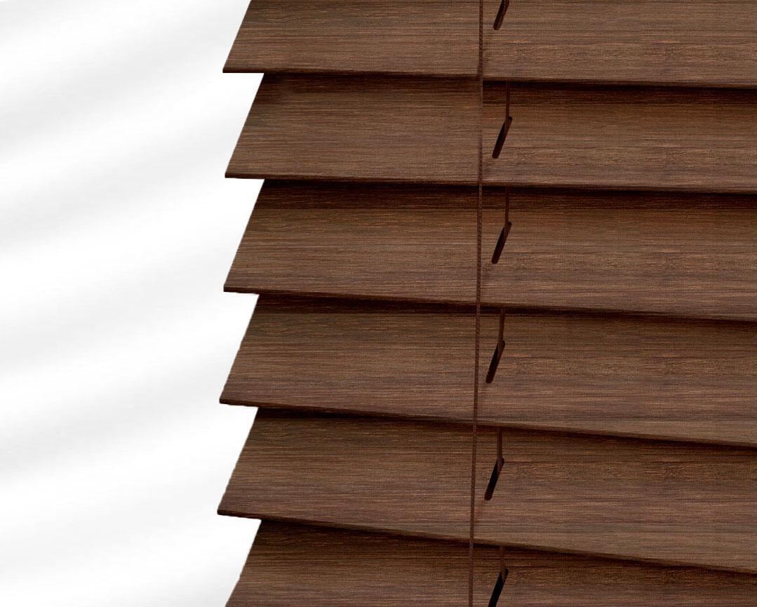 Жалюзі Wenster Bamboo Wenge на вікно 25 мм горизонтальні бамбукові 115х160 см Темно-коричневий (ААА3337419950)