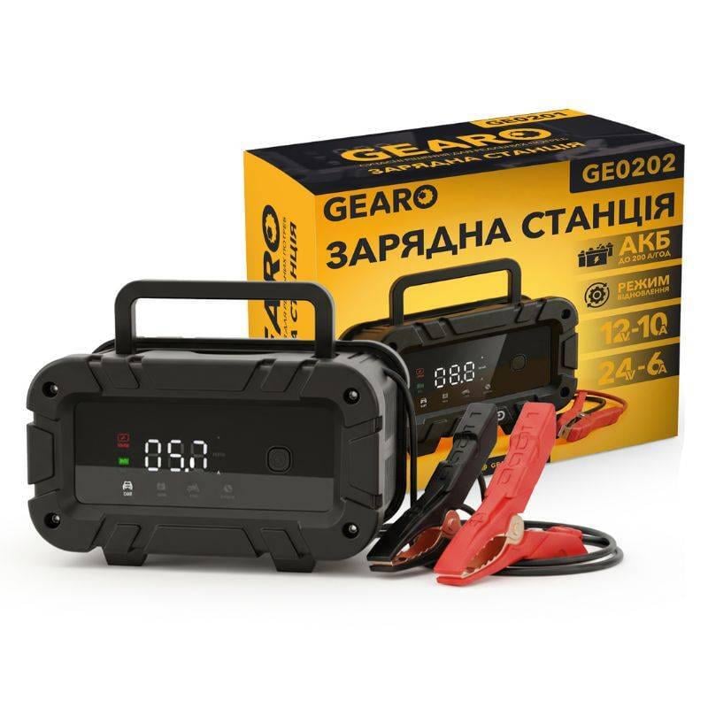 Зарядное устройство для аккумулятора Gearo 12V 24V 10А 200Ач (GE0202)