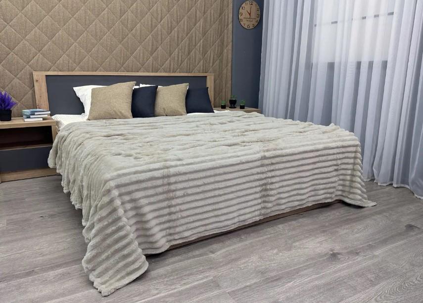 Покрывало на кровать Шарпей 200х230 см Бежевый (87-109)