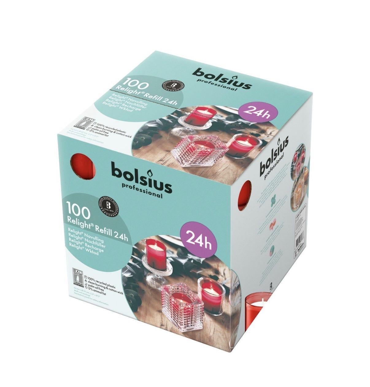 Свеча ReLight Refills plus Bolsius 100 шт. Red (2980314583)