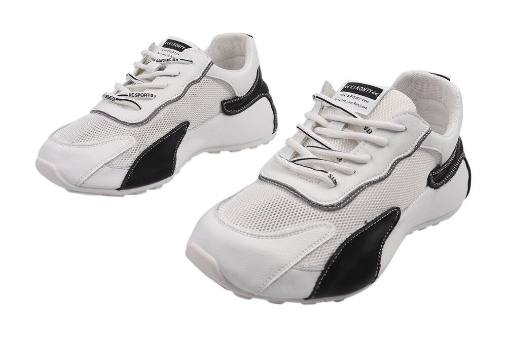 Кросівки жіночі Vikonty зі шкіри на низькому ходу на шнурівці р. 36 Білий (253-21LK) - фото 5 Кросівки жіночі Vikonty зі шкіри на низькому ходу на шнурівці р. 36 Білий (253-21LK) - фото 5