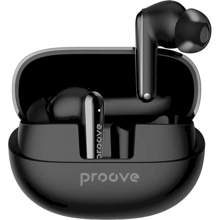 Наушники в кейсе Proove Blitz TWS with ANC Bluetooth 5.3 Type-C 500 мАч Black (TWBL00010001)