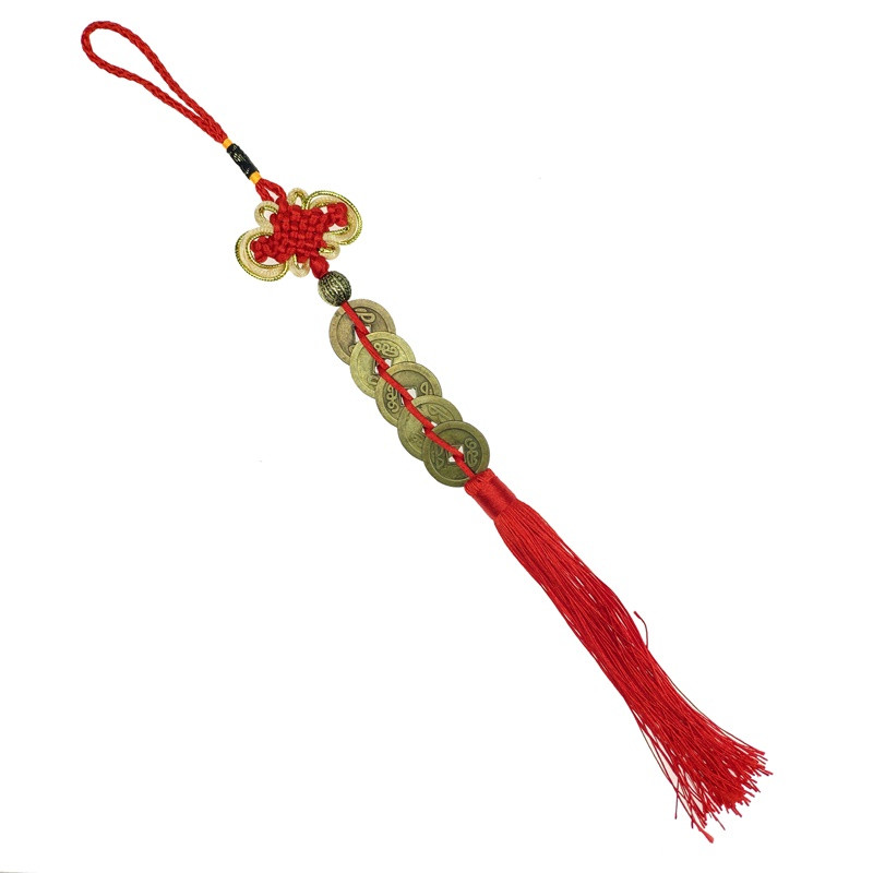 Подвеска 5 монет 30 см Красный (C2201) Подвеска 5 монет 30 см Красный (C2201)