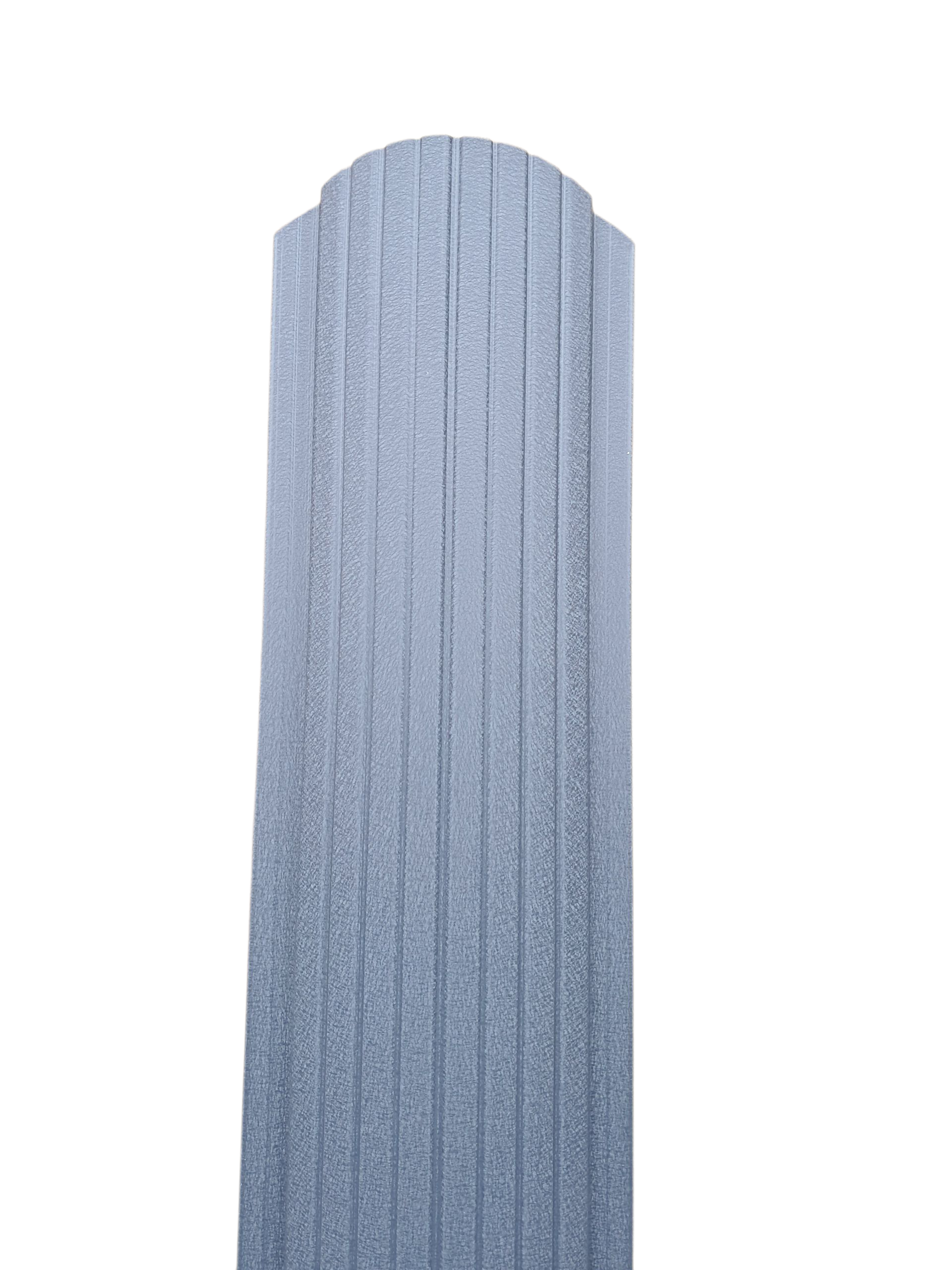 Штахетник металевий півкруглий посилений двохсторонній 2 м 7016 матовий (31925855)