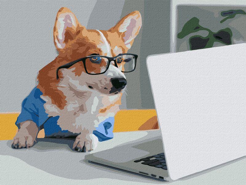 Картина по номерам ТМ Идейка Маленький бизнесмен 30х40 см (KHO4290)