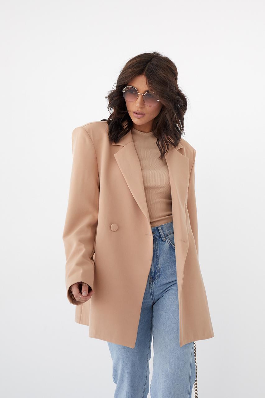 Піджак Fame istanbul із підплічниками L Світло-коричневий (9528545) Піджак Fame istanbul із підплічниками L Світло-коричневий (9528545)