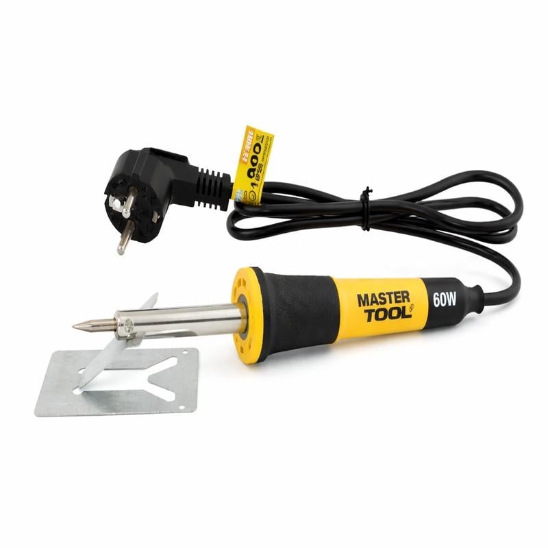 Паяльник электрический для пайки электроники MasterTool 60 Вт 220 В до 350°C (44-0008)