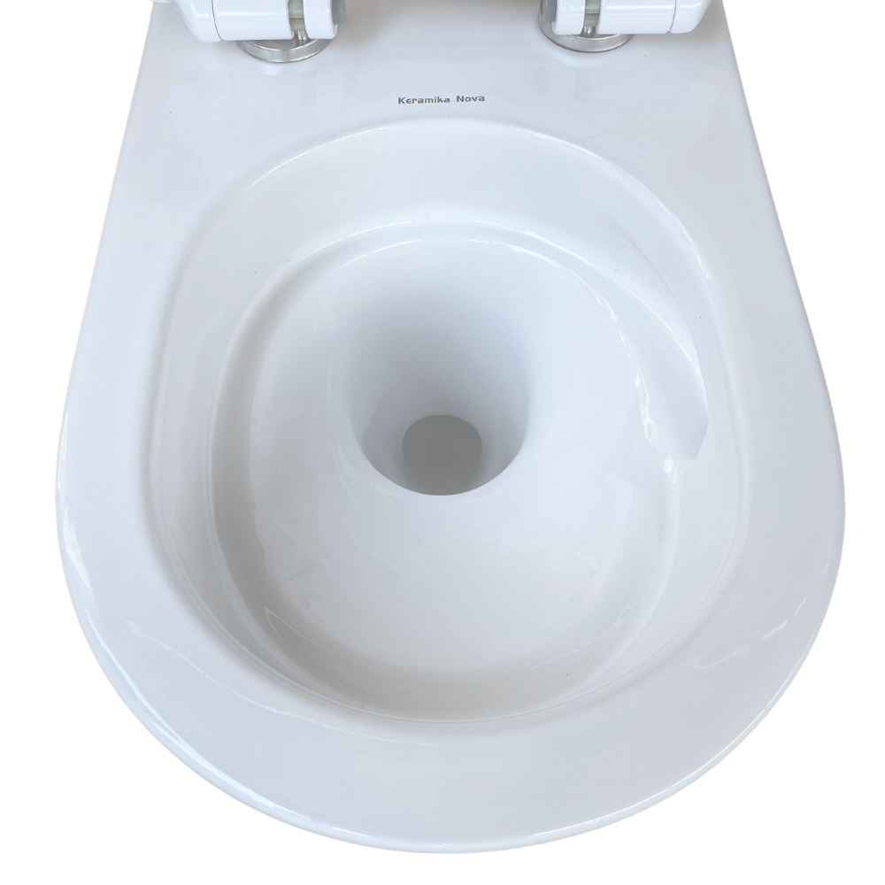 Унітаз підвісний Keramika Nova W106 безобідковий з кришкою - фото 6 Унітаз підвісний Keramika Nova W106 безобідковий з кришкою - фото 6