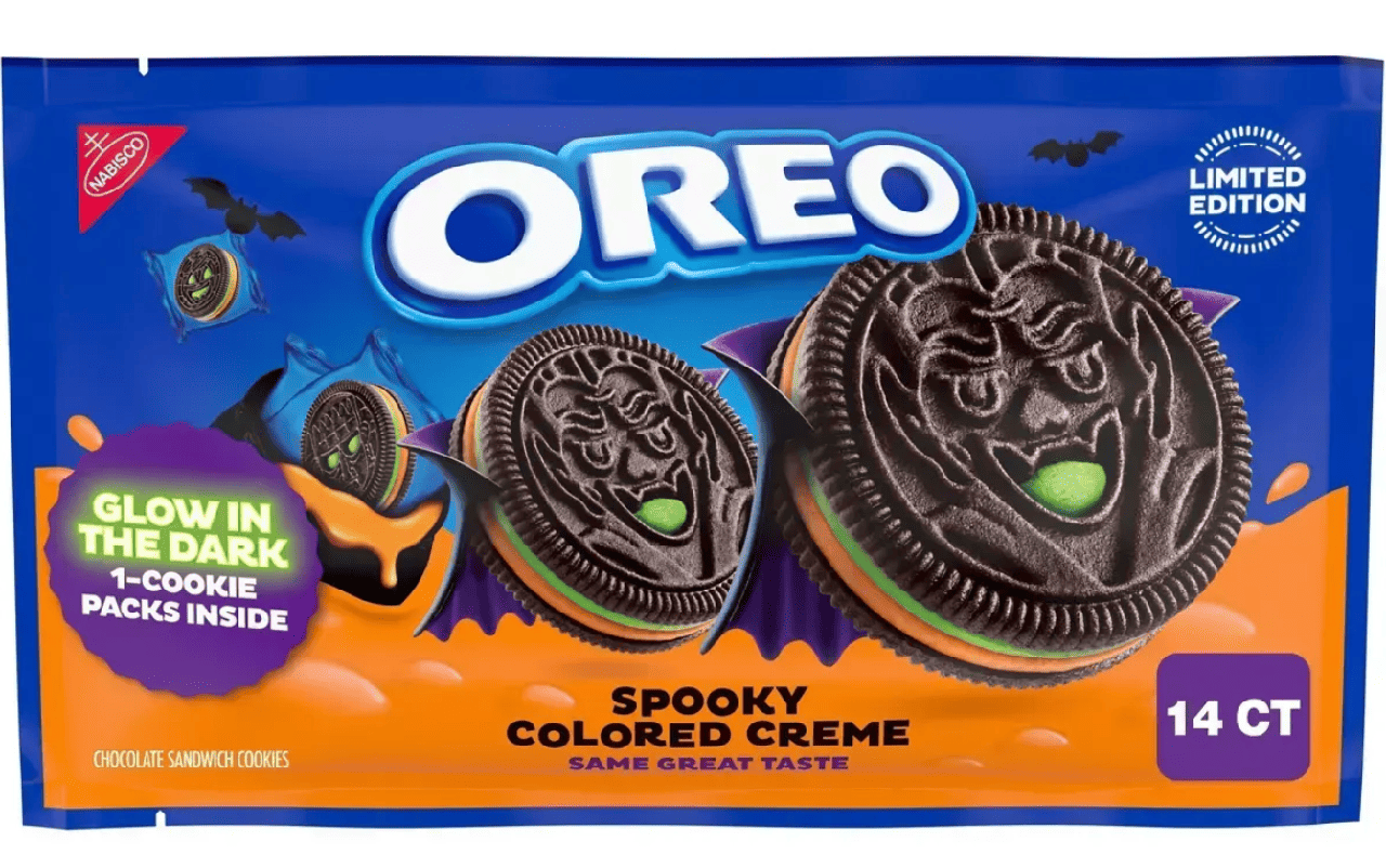 Печенье OREO Halloween Green and Orange Creme 202 г (2790245206)