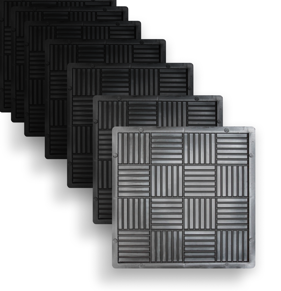 Форми для тротуарної плитки Верес-2007 Печиво 300х300 мм 8 шт. (1010308-3173)