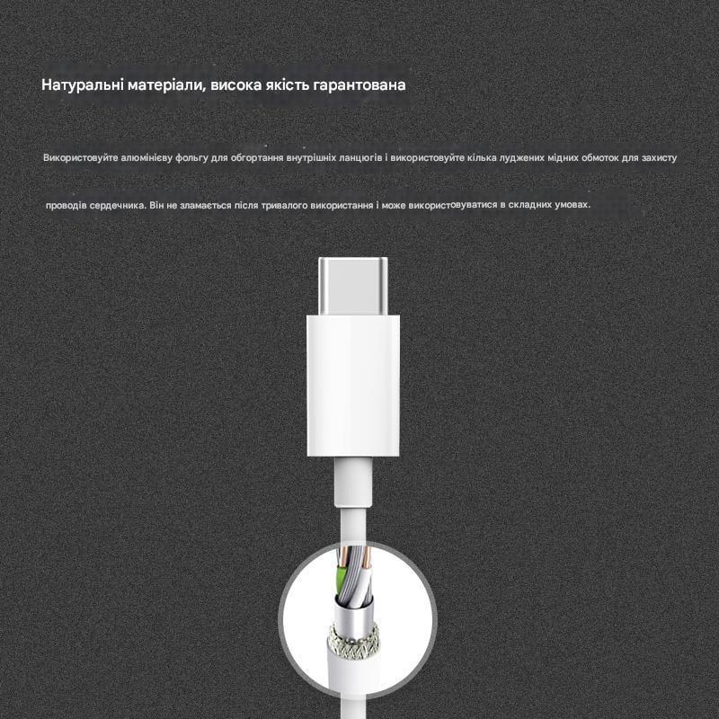 Кабель ZMI USB-Type-C 1 м Білий (AL701) - фото 3
