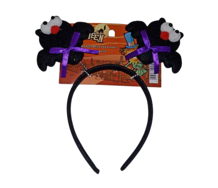 Обруч на Хэллоуин Летучие мыши One size Разноцветный (522143)