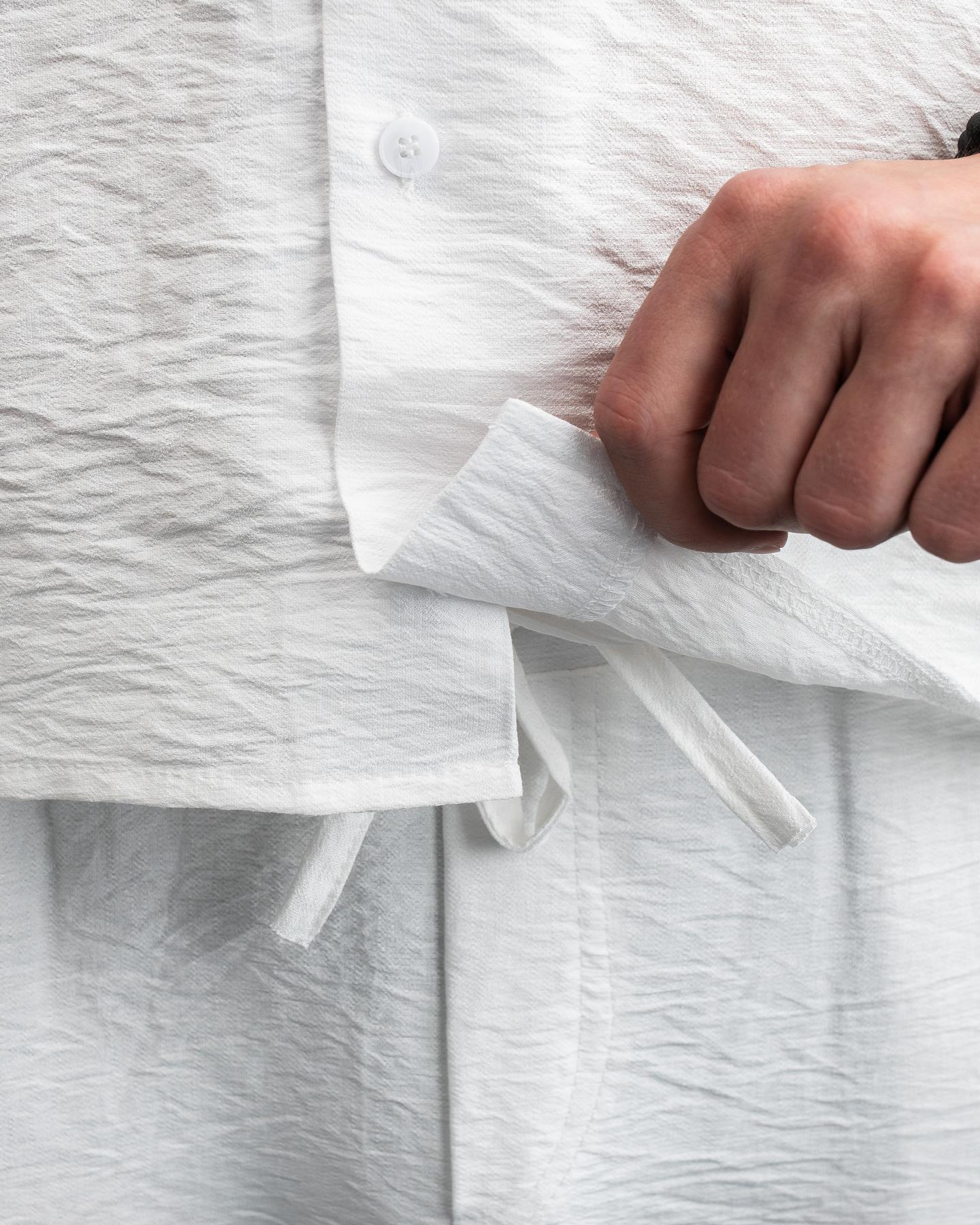 Рубашка мужская классическая Aero льняная S Молочный (26376/3/1) - фото 5