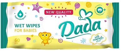Вологі серветки для дітей Dada Ромашка 60 шт. (2297143437)