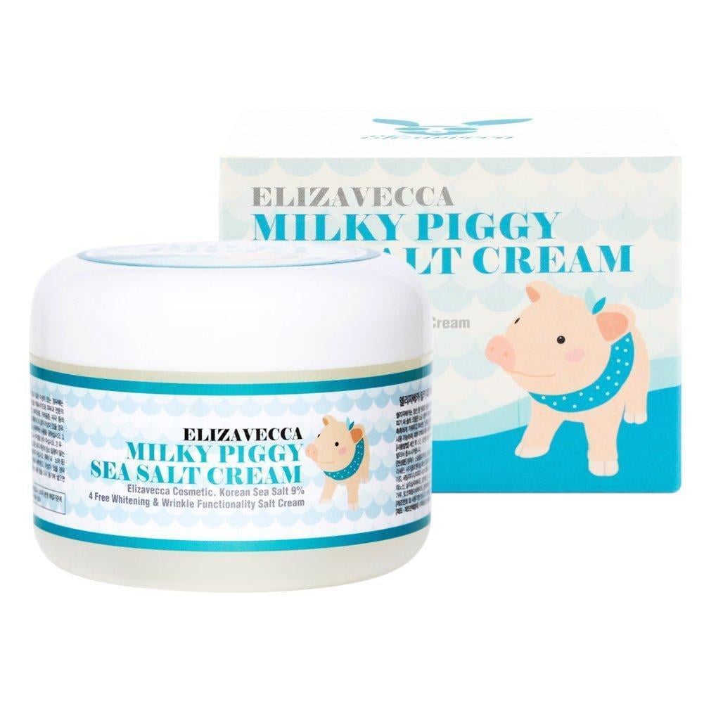 Солевой коллагеновый крем для лица Elizavecca Milky Piggy Sea Salt Cream 100 мл