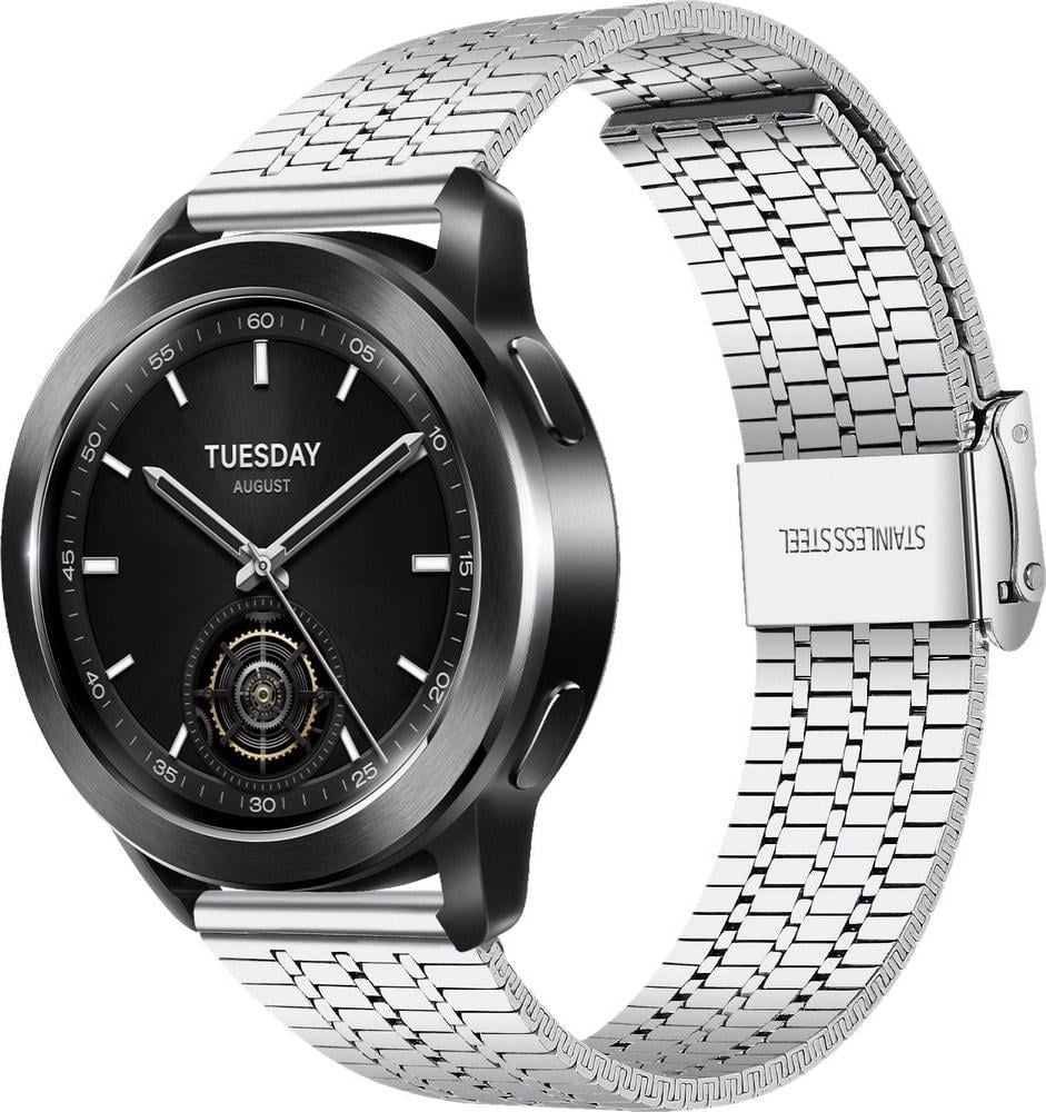 Браслет металлический Counic для Xiaomi Watch S3 Silver (37141-59)