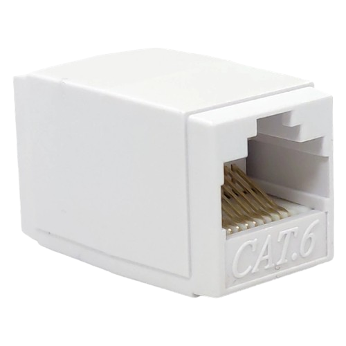 З'єднувач кручений пари під конектор RJ-45 неекранований cat 6 форм-фактор Білий (32534722)