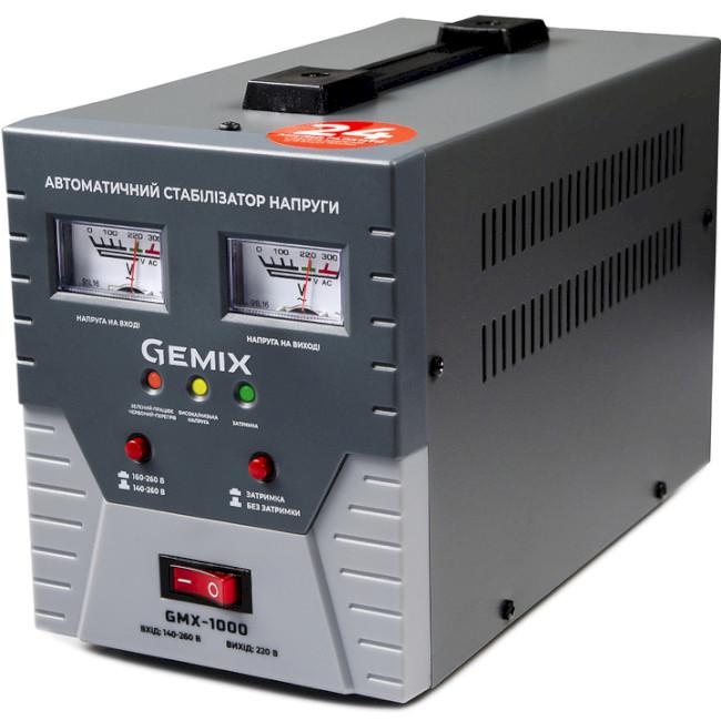 Стабилизатор напряжения Gemix GMX-1000 однофазный/релейный 1000VA (601231)