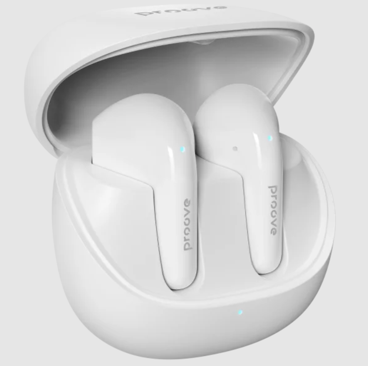 Беспроводные наушники Proove Logic TWS Bluetooth 5.4 с микрофоном ENC/игровым режимом и защитой IPX4 Белый Беспроводные наушники Proove Logic TWS Bluetooth 5.4 с микрофоном ENC/игровым режимом и защитой IPX4 Белый