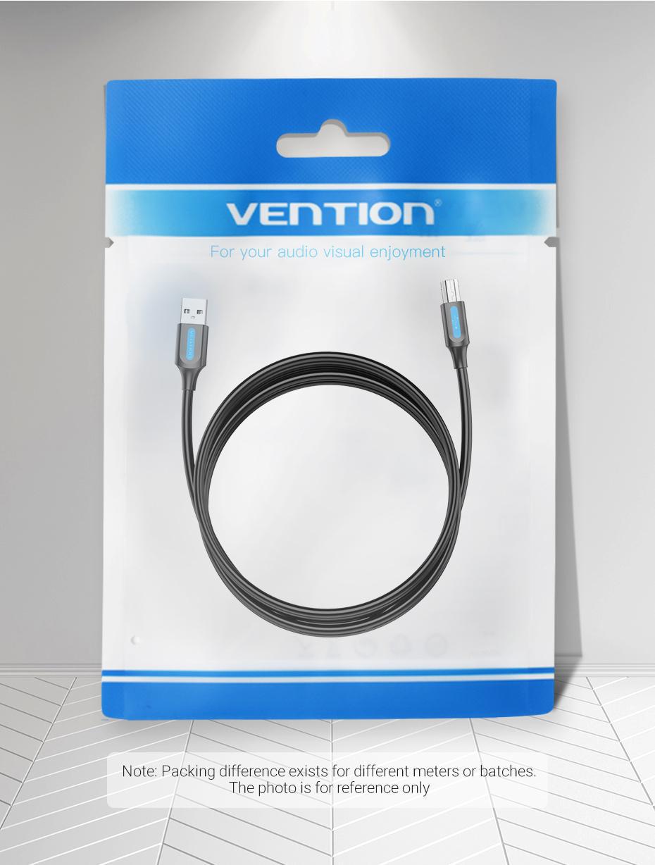 кабель екранований для принтера Vention USB 2.0 A-B 480 Мбіт/с нікельовані конектори 15 м Чорний (COQBN) - фото 13 кабель екранований для принтера Vention USB 2.0 A-B 480 Мбіт/с нікельовані конектори 15 м Чорний (COQBN) - фото 13