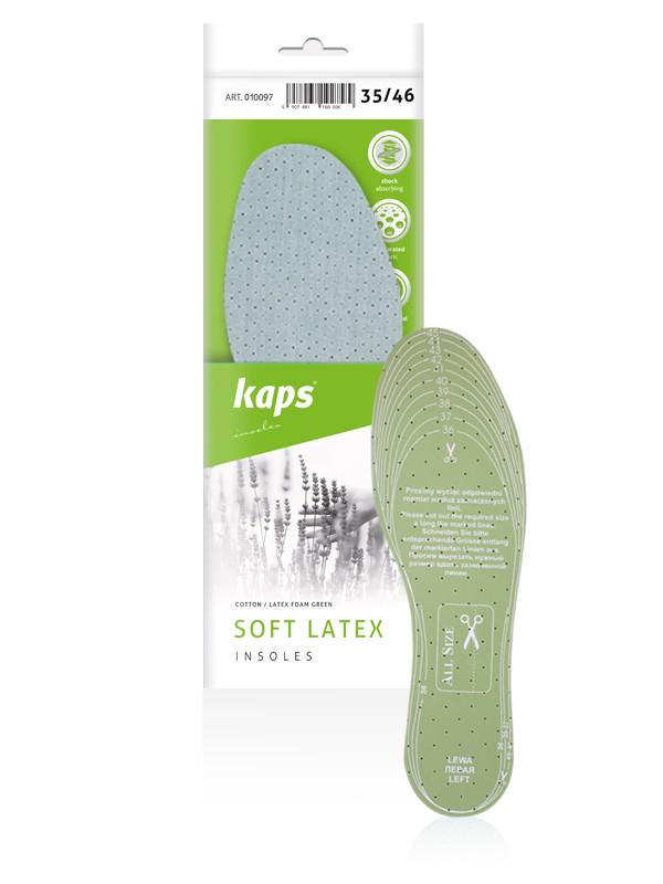 Стельки поглощают влагу Kaps Soft Latex р. 35-46 Серый (010320)