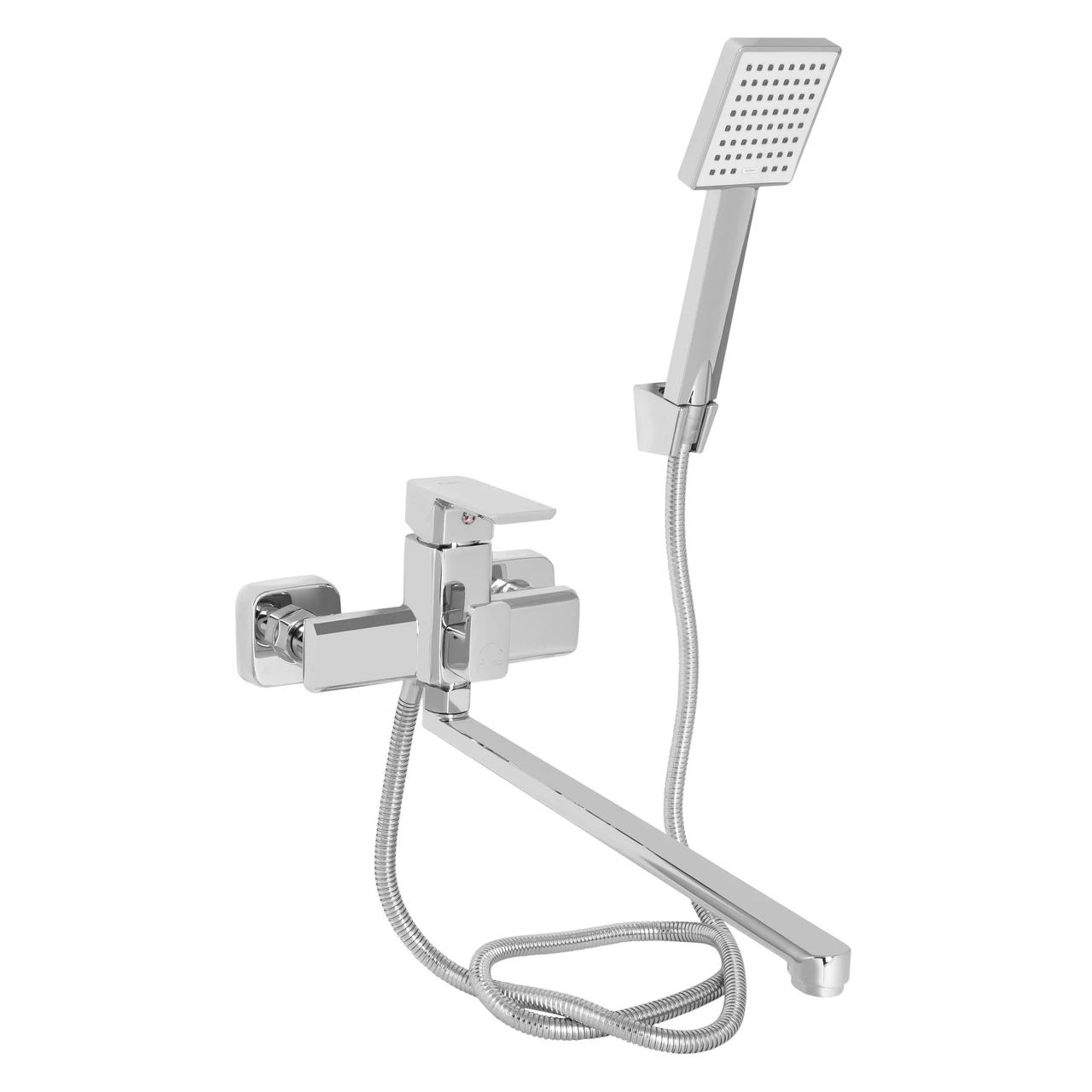 Смеситель для ванны Lidz Dozorca 005 k35 LDDOZ005CRM45405 с поворотным изливом с душевым гарнитуром Chrome (2552208807)