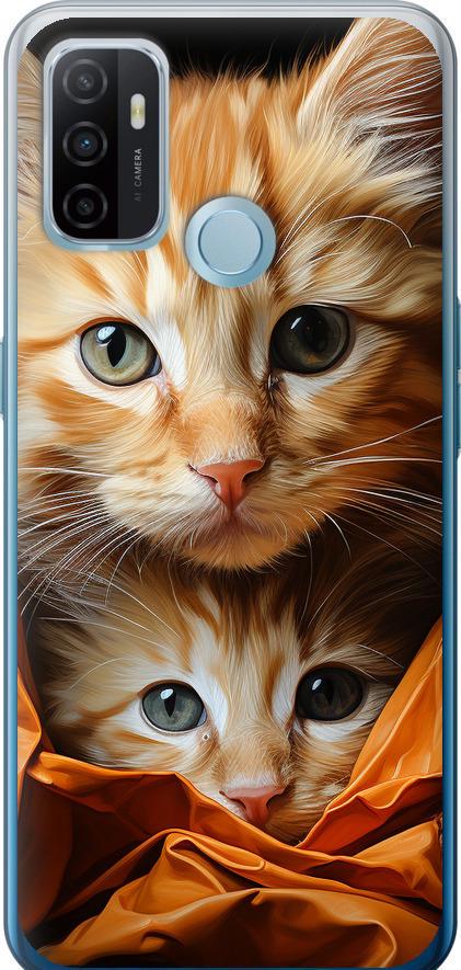 Чехол на Oppo A53 Котики 2 (5664t-568-42517) Чехол на Oppo A53 Котики 2 (5664t-568-42517)