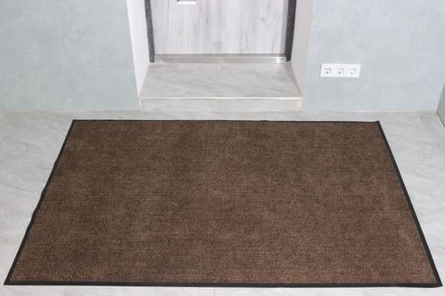 Коврик влагопоглощающий на резиновой основе с ворсовым покрытием 180х120 см Коричневый (3005/brown)