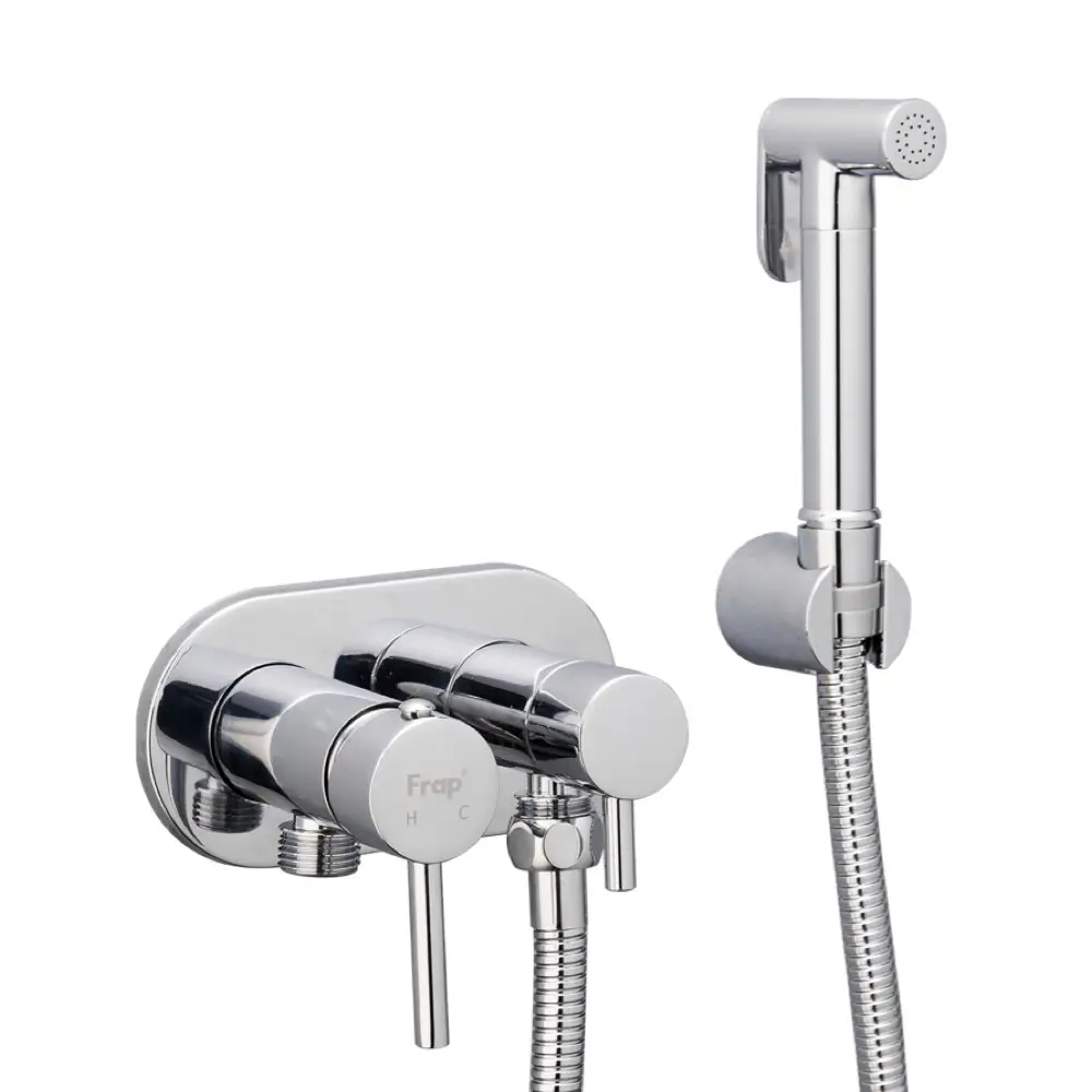 Гігієнічний душ Frap F7508 із приладовим краном 1/2" Хром (1033775)