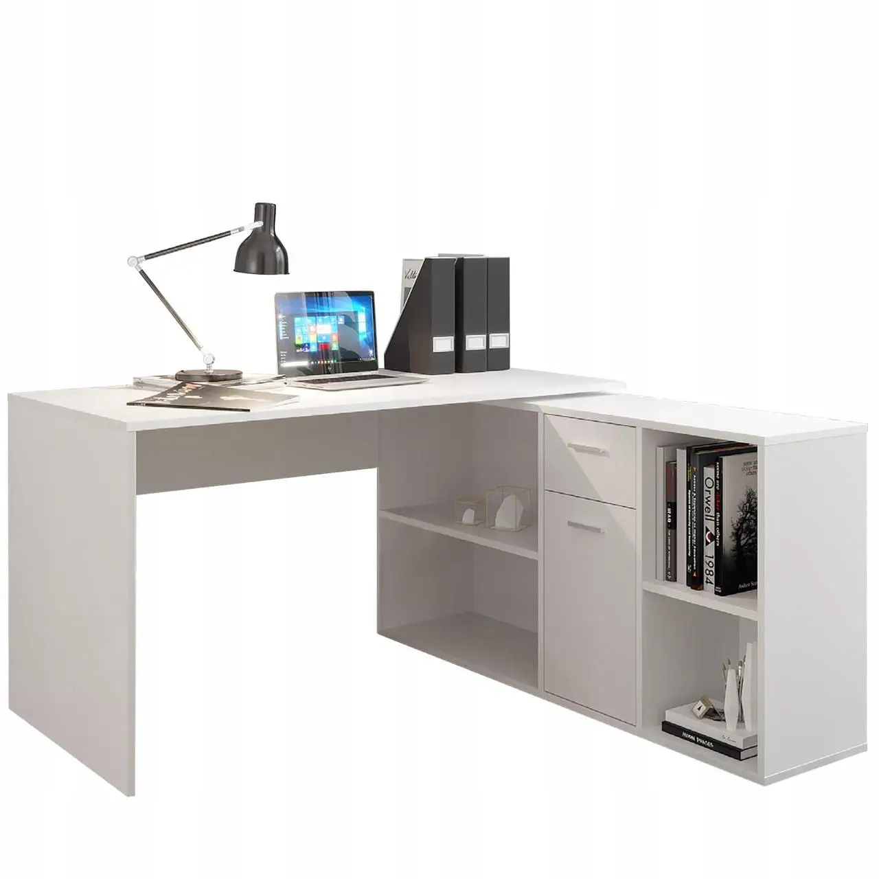 Стол офисный угловой Jumi CANT Белый (8891545)