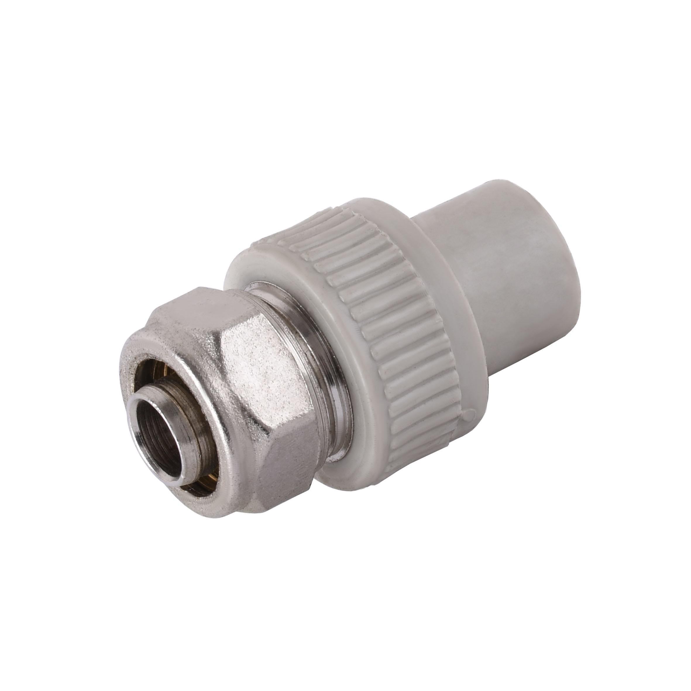 Муфта KALDE 000016723 PPR пайка-обжим 20x1/2" (109163) Муфта KALDE 000016723 PPR пайка-обжим 20x1/2" (109163)