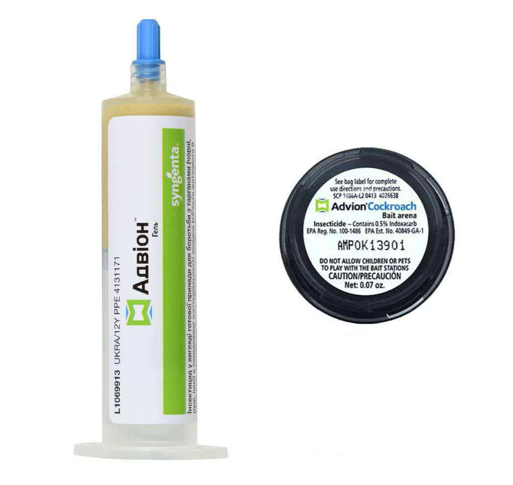 Гель-шприц від тарганів Syngenta Advion Cockroach 15 г та пастка 2 г (2864097286)