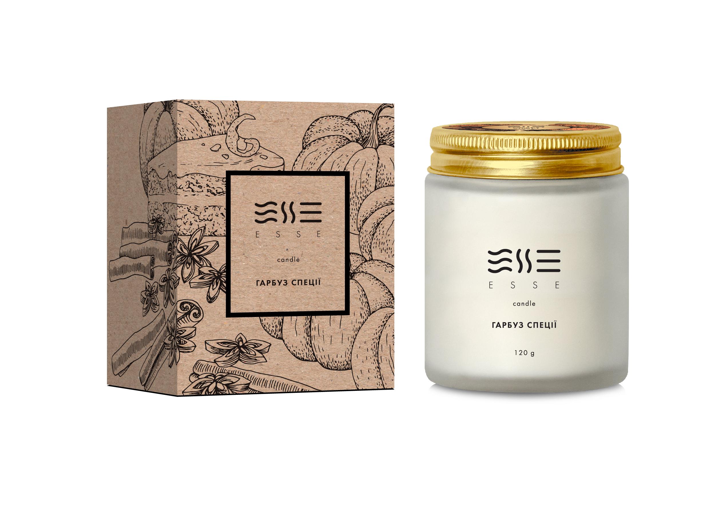 Аромасвечка Esse HOME Тыква/Специи 120 г (32159970) Аромасвечка Esse HOME Тыква/Специи 120 г (32159970)