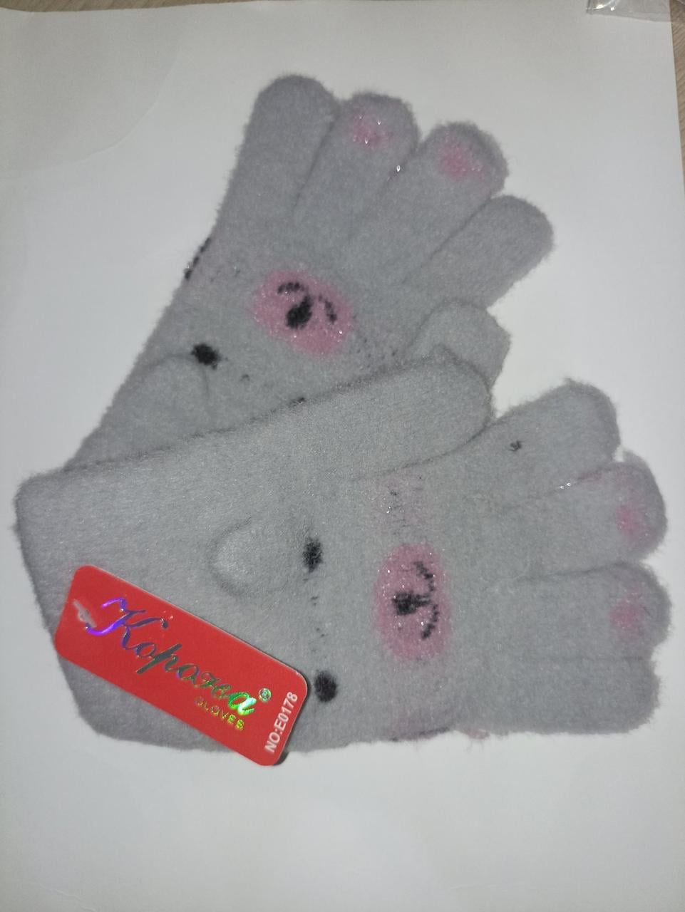 Перчатки детские Корона Е0130k one size Серый (12751935)