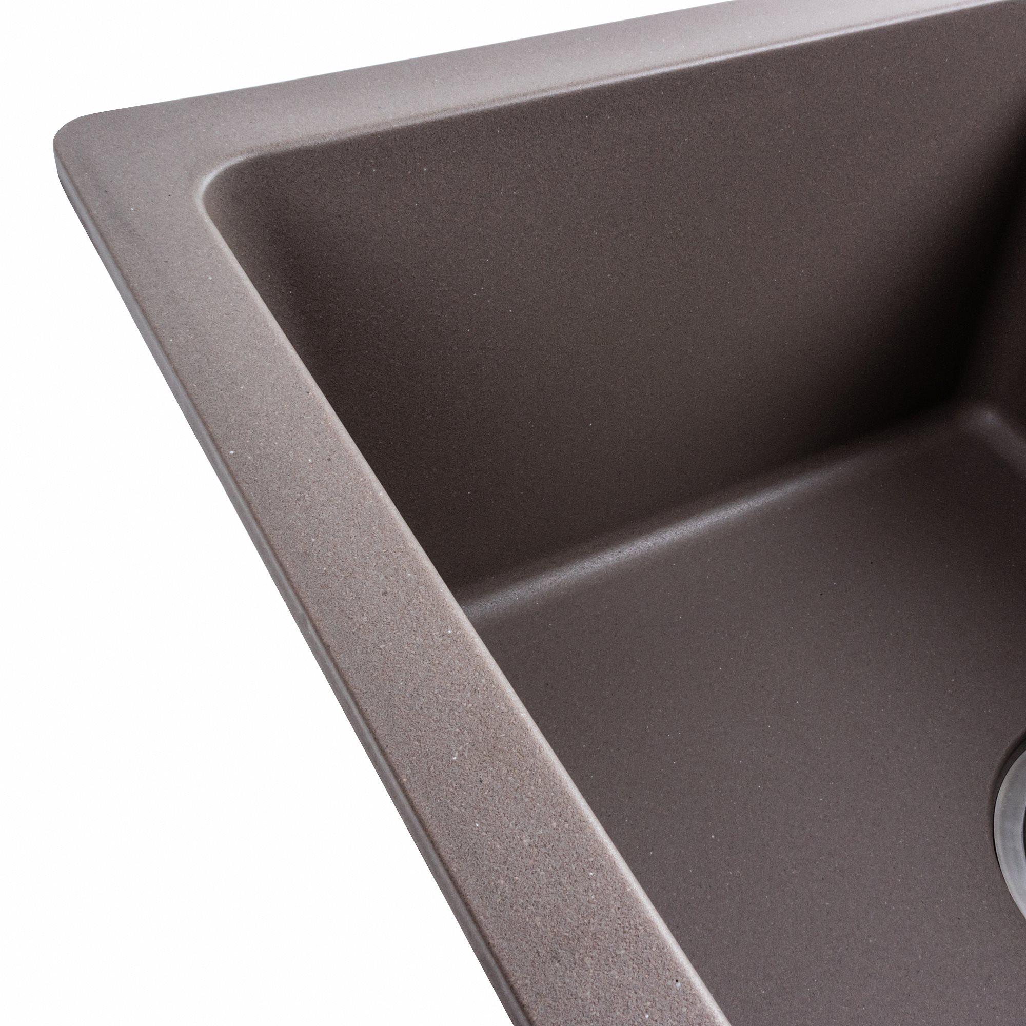 Мойка для кухни гранитная Platinum 6250 ZIRKONE матовая Дюна - фото 4 Мойка для кухни гранитная Platinum 6250 ZIRKONE матовая Дюна - фото 4