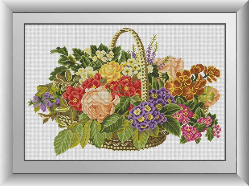 Алмазная мозаика Dream Art Цветы в корзине 42x62 см (DA.30558)