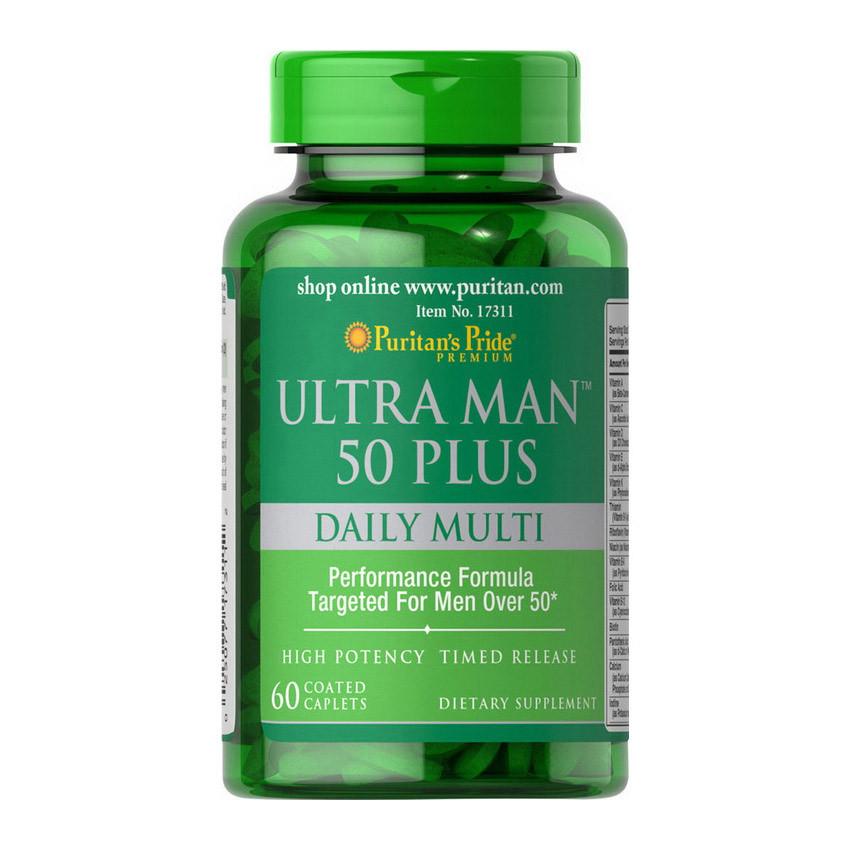 Витамины и минералы для мужчин Puritan's Pride Ultra Man 50 Plus Daily Multi 60 капс. (08842-01) Витамины и минералы для мужчин Puritan's Pride Ultra Man 50 Plus Daily Multi 60 капс. (08842-01)