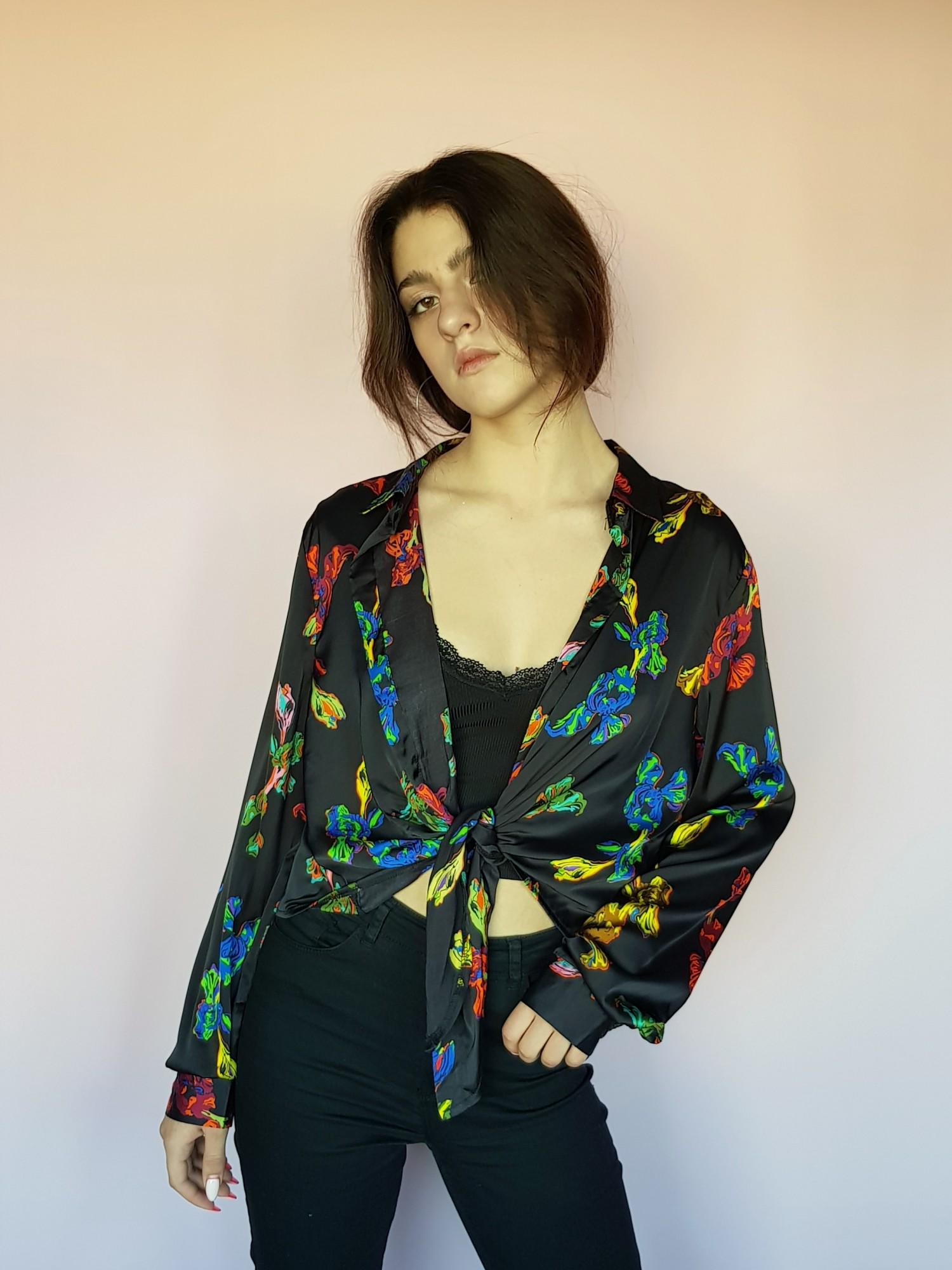 Топ женский Nasty Gal с длинными рукавами XL Черный (10350/48)