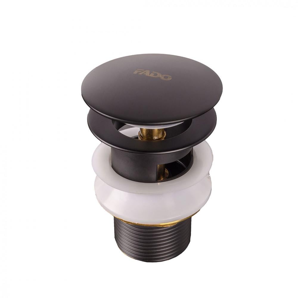 Клапан донний FADO S.r.l 1-1/4" Чорний матовий (AKS111B)