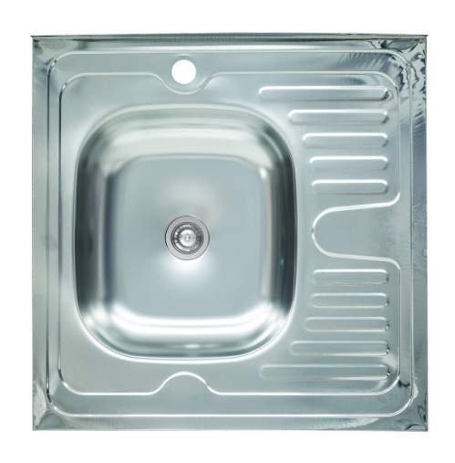 Мийка для кухні Platinum 6060 із нержавіючої сталі глянцева L 0,4/120 мм (33066044)