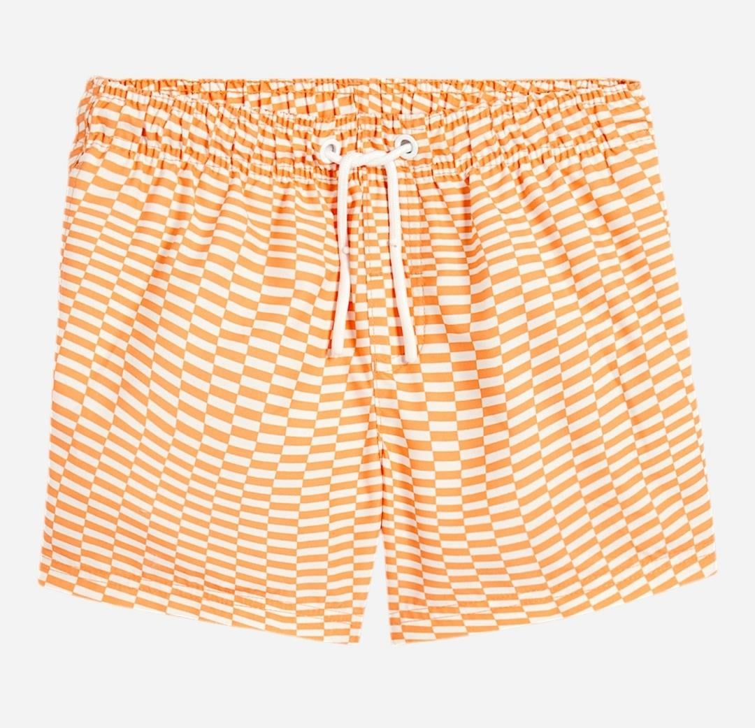 Шорти для купання дитячі для хлопчика C&A 122-128 см Помаранчевий/Білий (250122122)