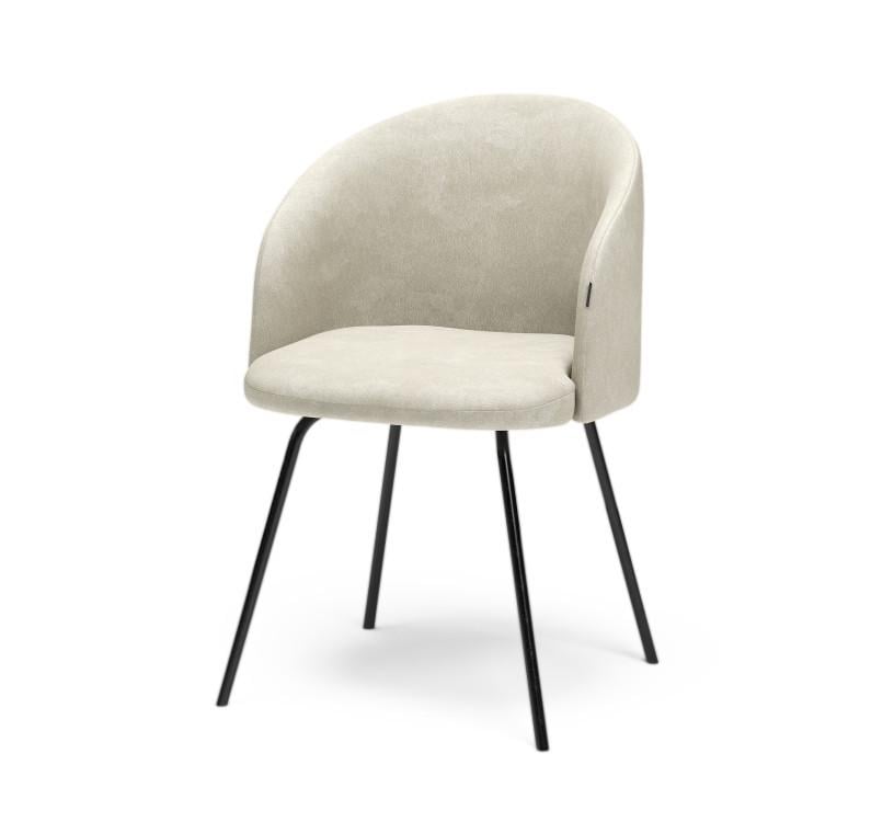 Стул кухонный Милано с металлическими ножками Бежевый