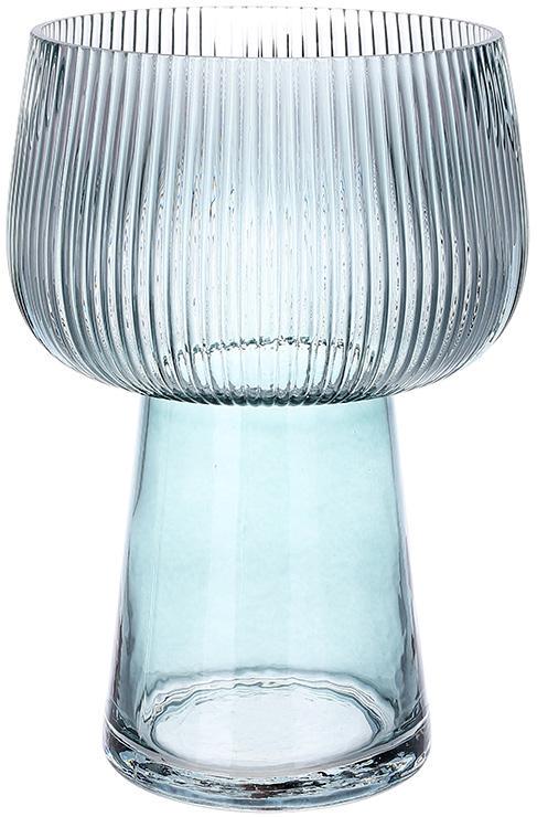 Ваза стеклянная Ariadne Scandi 16х27 см Серо-голубой