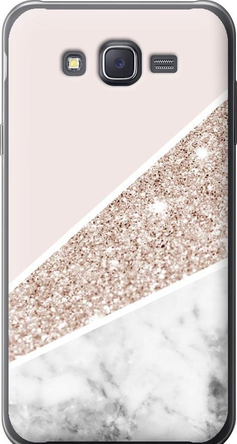 Чехол на Samsung Galaxy J7 J700H Пастельный мрамор (4342t-101-42517)