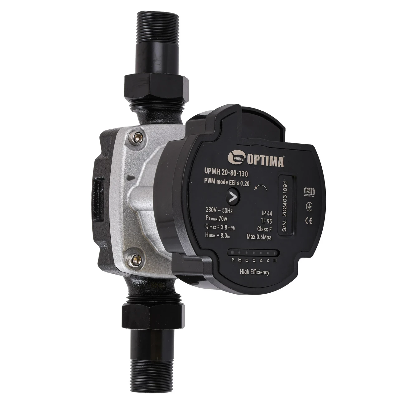 Насос циркуляційний енергозберігаючий Optima PRIME UPMH 20-80AUTO гайки 130 мм (00001141)