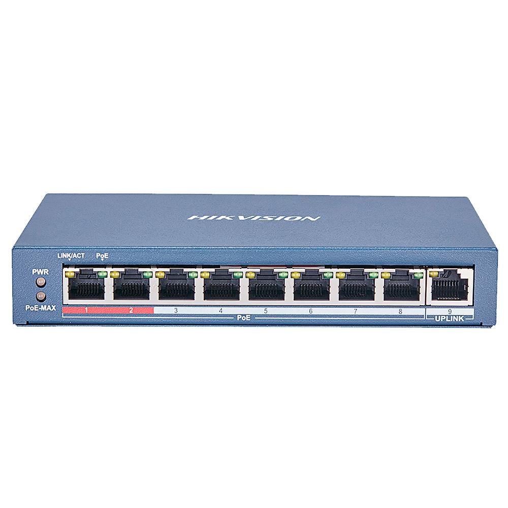 Коммутатор Hikvision PoE DS-3E0109P-E (C)